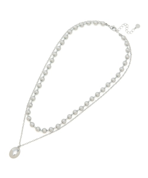 VIS（ビス）の「ボールチェーンレイヤードネックレス（ネックレス・レディース・ゴールド/シルバー・FREE）」の10枚目の写真