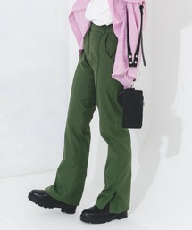 nemne store | センターシームセミフレアスラックス(スラックス)