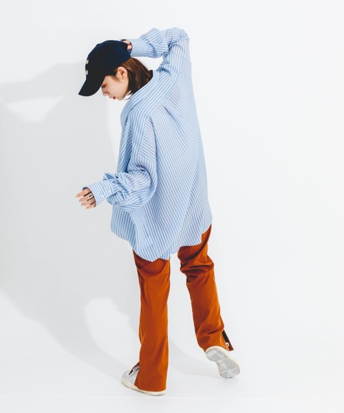 nemne store（ネンネストア）の「センターシームセミフレアスラックス（スラックス・レディース・グリーン/ボルドー/ダークオレンジ・SMALL/MEDIUM/X-SMALL）」の13枚目の写真