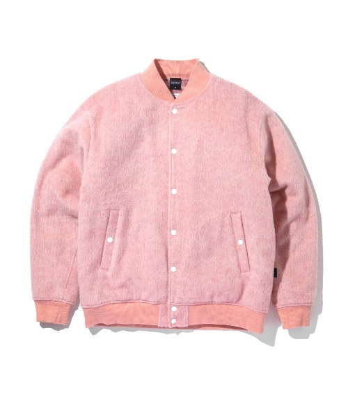 APPLEBUM（アップルバム）の「Alpaca Wool Stadium Jacket（ブルゾン・メンズ・ベージュ/ピンク・X-LARGE/LARGE/MEDIUM）」の2枚目の写真