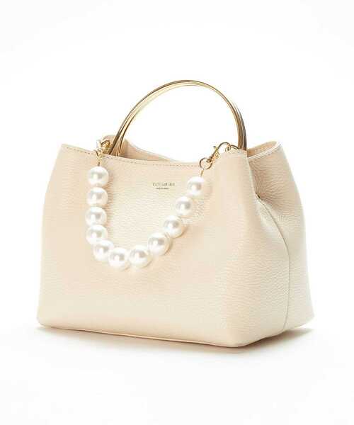 Tiara（ティアラ）の「【VIOLAd'ORO】20TH別注パールハンドバッグ（ハンドバッグ・レディース・アイボリー/ブラック・FREE）」の9枚目の写真