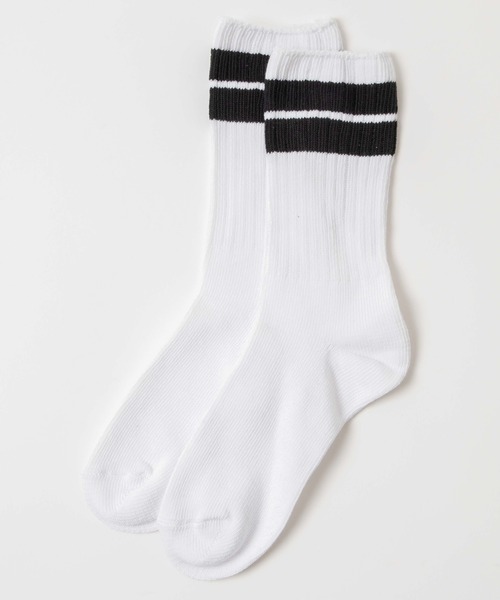 WEGO（ウィゴー）の「WEGO/ルーズリブレギュラーソックス（ソックス/靴下・メンズ・ホワイト/ブラック/ダークグリーン/ベージュ/ネイビー/その他1/その他2/その他3/ワイン・FREE）」の9枚目の写真