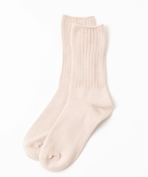 WEGO（ウィゴー）の「WEGO/ルーズリブレギュラーソックス（ソックス/靴下・メンズ・ホワイト/ブラック/ダークグリーン/ベージュ/ネイビー/その他1/その他2/その他3/ワイン・FREE）」の3枚目の写真