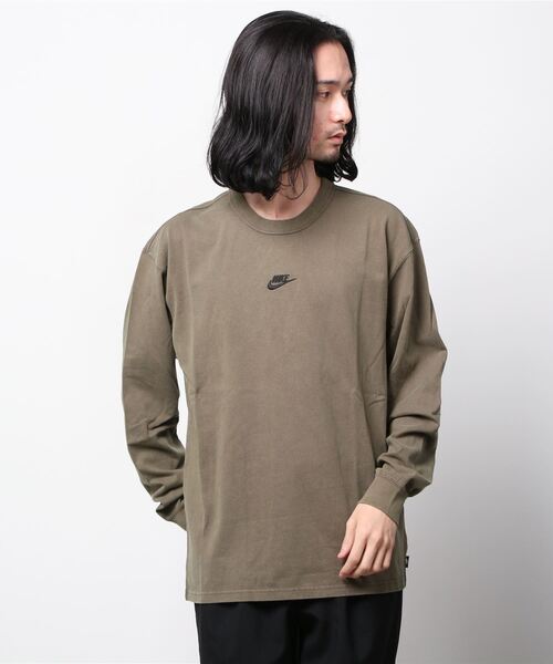 NIKE（ナイキ）の「NIKE AS M NSW TEE LS PREMIUM ESSNTL DJ1583-004/010（Tシャツ/カットソー・メンズ・ブラウン/ブラック・LARGE/X-LARGE/MEDIUM）」の2枚目の写真
