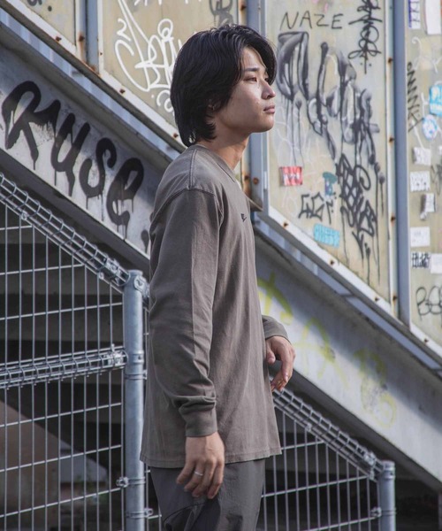 NIKE（ナイキ）の「NIKE AS M NSW TEE LS PREMIUM ESSNTL DJ1583-004/010（Tシャツ/カットソー・メンズ・ブラウン/ブラック・LARGE/X-LARGE/MEDIUM）」の6枚目の写真