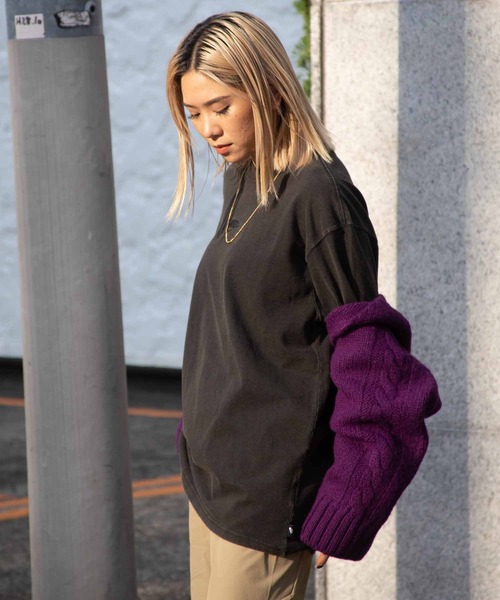 NIKE（ナイキ）の「NIKE AS M NSW TEE LS PREMIUM ESSNTL DJ1583-004/010（Tシャツ/カットソー・メンズ・ブラウン/ブラック・LARGE/X-LARGE/MEDIUM）」の8枚目の写真