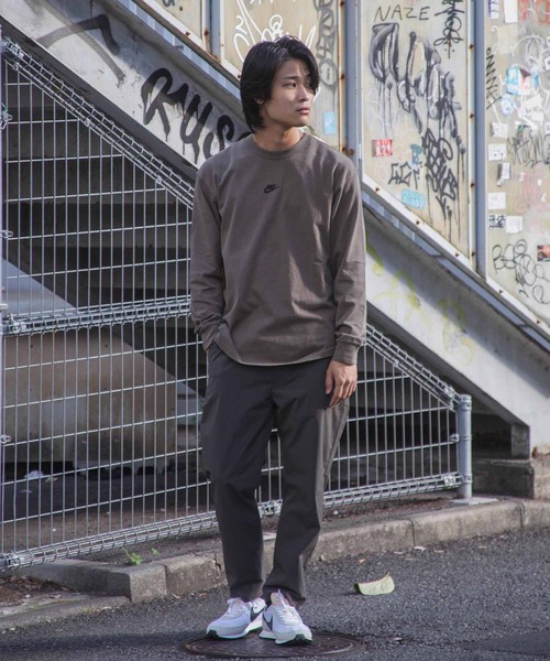 NIKE（ナイキ）の「NIKE AS M NSW TEE LS PREMIUM ESSNTL DJ1583-004/010（Tシャツ/カットソー・メンズ・ブラウン/ブラック・LARGE/X-LARGE/MEDIUM）」の13枚目の写真