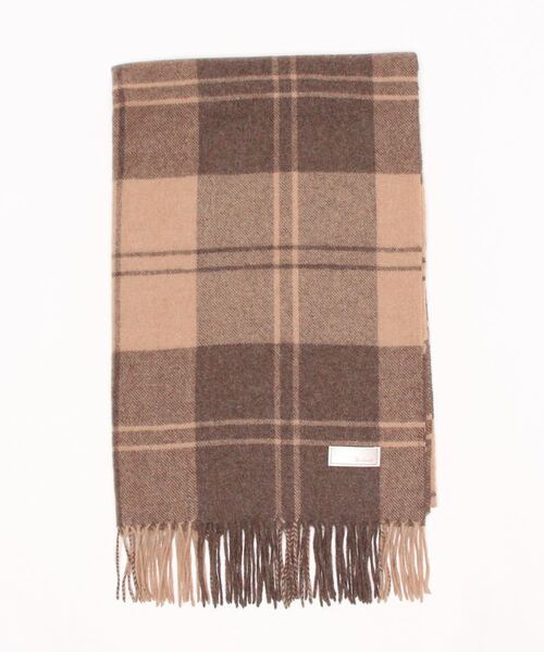 Te chichi(テチチ)の「大判チェックストール(ストール/ショール・レディース・レッド/ベージュ・フリ-)」の3枚目の写真