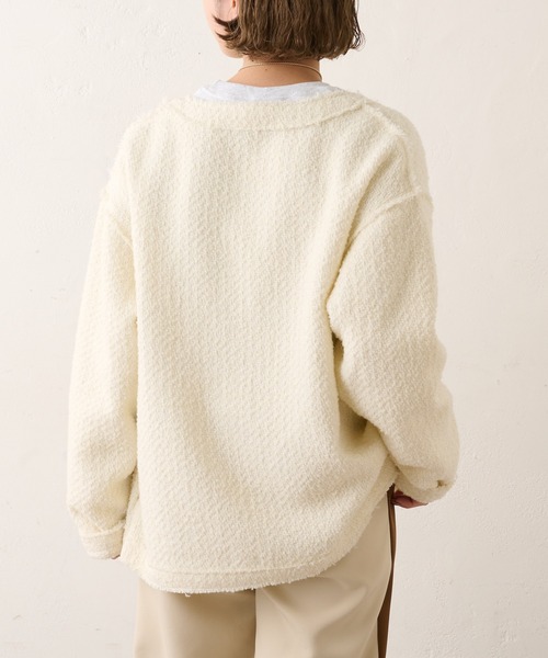 Omekashi（オメカシ）の「ツィードフリンジジャケット（ノー