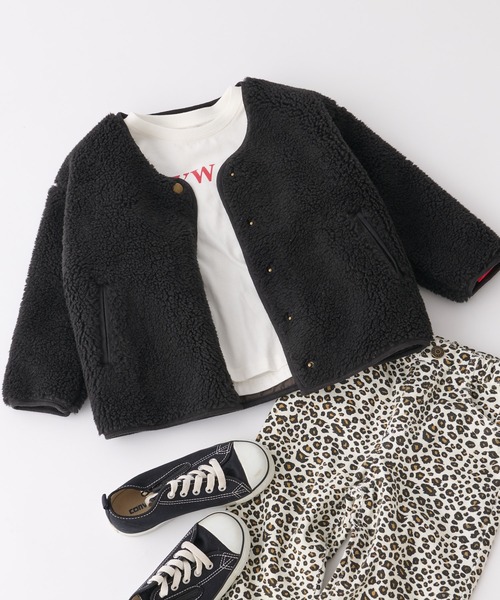 Ciaopanic Typy チャオパニックティピー の Zozotown限定 Kids ボアフリースパイピングノーカラーブルゾン ブルゾン Wear