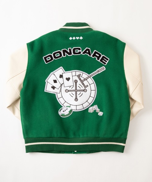 DONCARE（ドンケア）の「【DONCARE／ドンケア】カジノモチーフロゴスタジャン（スタジャン・メンズ・ブルー/グリーン・L/XL）」の12枚目の写真