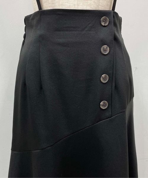 PICCIN（ピッチン）の「フロントボタンマーメイドスカート（サスペンダー付き）（スカート・レディース・ブラック/ピンク・M/L）」の21枚目の写真