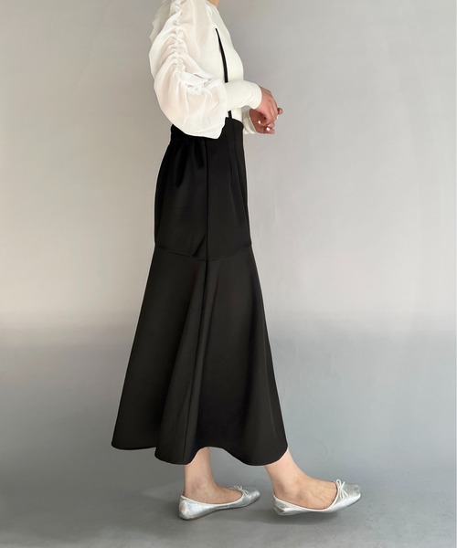 PICCIN（ピッチン）の「フロントボタンマーメイドスカート（サスペンダー付き）（スカート・レディース・ブラック/ピンク・M/L）」の11枚目の写真