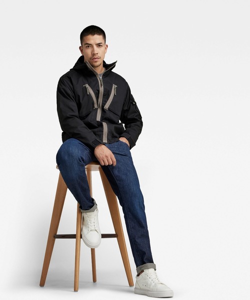 G-STAR(ジースター)の「HOODED SPORTY OVERSHIRT(ミリタリージャケット・メンズ・ダークブラック・LARGE/MEDIUM/SMALL/X-SMALL/X-LARGE)」の4枚目の写真