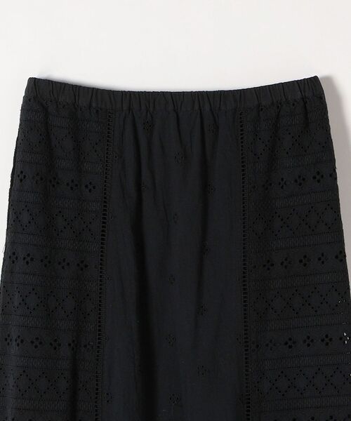 SHIPS any（シップス エニィ）の「SHIPS any:〈ウォッシャブル〉レース パッチワーク スカート（スカート・レディース・ホワイト/ブラック・ONE SIZE）」の6枚目の写真
