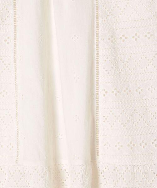 SHIPS any（シップス エニィ）の「SHIPS any:〈ウォッシャブル〉レース パッチワーク スカート（スカート・レディース・ホワイト/ブラック・ONE SIZE）」の13枚目の写真