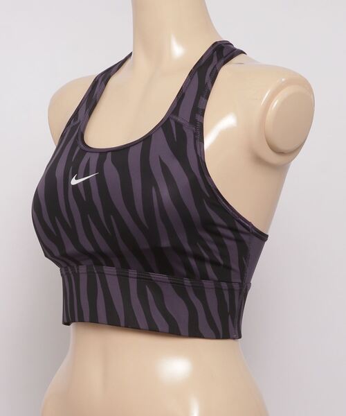 NIKE(ナイキ)の「NIKE/ナイキ SWOOSH ICON CLASH/スウッシュ アイコン クラッシュ ブラ(スポーツブラ・レディース・ブラック/グレー・M/L/S)」の3枚目の写真