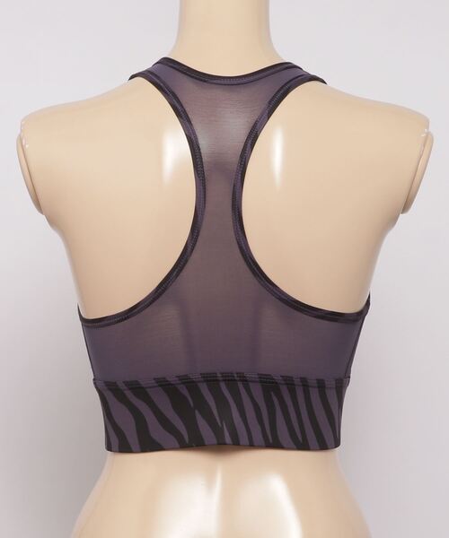 NIKE(ナイキ)の「NIKE/ナイキ SWOOSH ICON CLASH/スウッシュ アイコン クラッシュ ブラ(スポーツブラ・レディース・ブラック/グレー・M/L/S)」の4枚目の写真