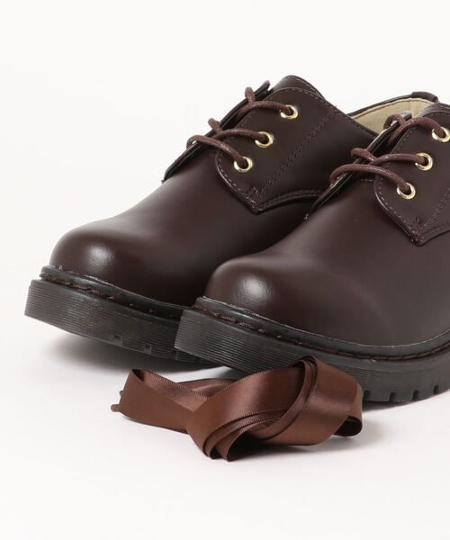 earth music&ecology(アースミュージックアンドエコロジー)の「《earth music&ecology》サテン紐マニッシュ EM-575(ローファー・レディース・ブラック/ダークブラウン/アイボリー・L/M/LL/S)」の6枚目の写真