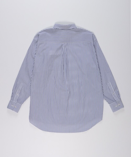 FIDELITY(フィデリティ)の「BUTTON DOWN BIG SHIRT / ボタンダウンビッグシャツ・ビッグシルエット(シャツ/ブラウス・メンズ・ホワイト/ネイビー/オフホワイト・LARGE/MEDIUM)」の6枚目の写真