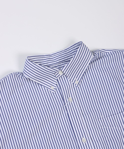 FIDELITY(フィデリティ)の「BUTTON DOWN BIG SHIRT / ボタンダウンビッグシャツ・ビッグシルエット(シャツ/ブラウス・メンズ・ホワイト/ネイビー/オフホワイト・LARGE/MEDIUM)」の9枚目の写真