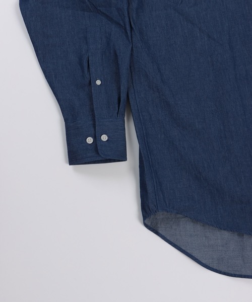 FIDELITY(フィデリティ)の「BUTTON DOWN BIG SHIRT / ボタンダウンビッグシャツ・ビッグシルエット(シャツ/ブラウス・メンズ・ホワイト/ネイビー/オフホワイト・LARGE/MEDIUM)」の16枚目の写真