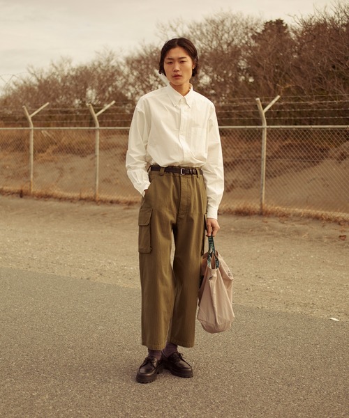 FIDELITY(フィデリティ)の「BUTTON DOWN BIG SHIRT / ボタンダウンビッグシャツ・ビッグシルエット(シャツ/ブラウス・メンズ・ホワイト/ネイビー/オフホワイト・LARGE/MEDIUM)」の22枚目の写真