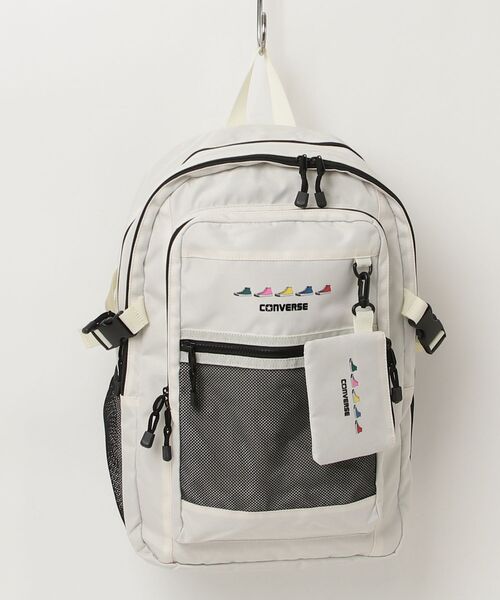CONVERSE（コンバース）の「【CONVERSE/コンバース】SNEAKERS PRINT BACK PACK/プリントバックパック（バックパック/リュック・レディース・ホワイト/ブラック/ベージュ/ホワイト系その他/ベージュ系その他/ブラック系その他/オフホワイト/グレー/ラベンダー・FREE）」の3枚目の写真