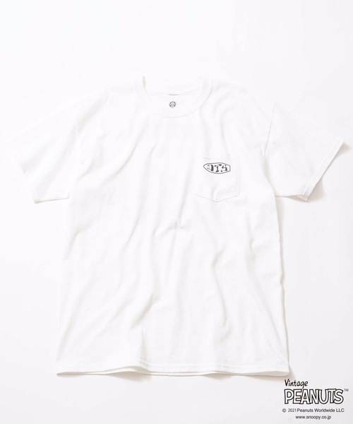 DOGTOWN(ドッグタウン)の「PEANUTS CHARLIE BROWN POCKET S/S T-SHIRTS/DOGTOWN(ドッグタウン)半袖Tシャツ(Tシャツ/カットソー・メンズ・ホワイト/ブラック・MEDIUM/LARGE/X-LARGE/XX-LARGE)」の3枚目の写真