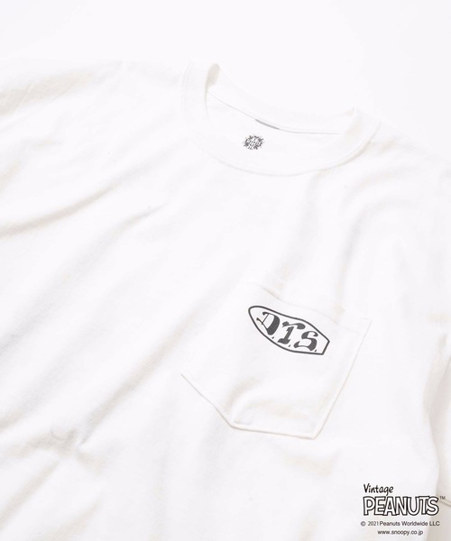 DOGTOWN(ドッグタウン)の「PEANUTS CHARLIE BROWN POCKET S/S T-SHIRTS/DOGTOWN(ドッグタウン)半袖Tシャツ(Tシャツ/カットソー・メンズ・ホワイト/ブラック・MEDIUM/LARGE/X-LARGE/XX-LARGE)」の6枚目の写真