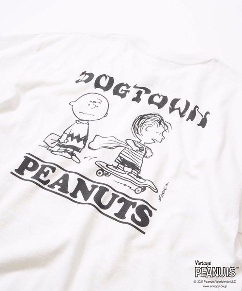 DOGTOWN(ドッグタウン)の「PEANUTS CHARLIE BROWN POCKET S/S T-SHIRTS/DOGTOWN(ドッグタウン)半袖Tシャツ(Tシャツ/カットソー・メンズ・ホワイト/ブラック・MEDIUM/LARGE/X-LARGE/XX-LARGE)」の7枚目の写真