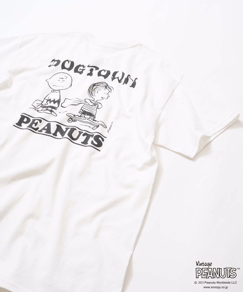 DOGTOWN(ドッグタウン)の「PEANUTS CHARLIE BROWN POCKET S/S T-SHIRTS/DOGTOWN(ドッグタウン)半袖Tシャツ(Tシャツ/カットソー・メンズ・ホワイト/ブラック・MEDIUM/LARGE/X-LARGE/XX-LARGE)」の14枚目の写真