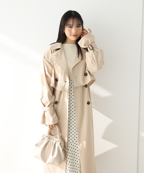 one after another NICE CLAUP(ワンアフターアナザーナイスクラップ)の「ヘルシーな肌見せ 2way肩あきニット(ニット/セーター・レディース・アイボリー/ライトグレー/ブルーパープル/ライトピンク・FREE)」の20枚目の写真