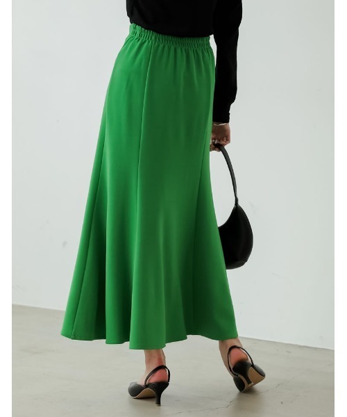 Re:EDIT（リエディ）の「[新色追加][低身長サイズ有][イージーケア]リブポンチハイウエストマーメイドスカート（スカート・レディース・ブラック/ブルー/ベージュ/グリーン/ラベンダー/ブルー系その他/グレー・AM/AS/LARGE/MEDIUM）」の20枚目の写真