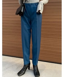 [低身長サイズ/大きいサイズ有][保湿]潤って綺麗センタープレススリムテーパードパンツ