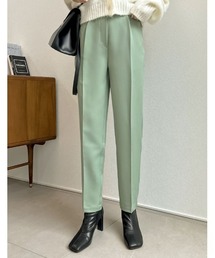 [低身長サイズ/大きいサイズ有][保湿]潤って綺麗センタープレススリムテーパードパンツ