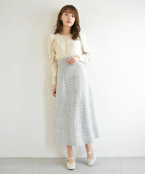 MAJESTIC LEGON（マジェスティックレゴン）の「パワショルコンパクトニットカーデ（カーディガン/ボレロ・レディース・アイボリー/ブルー系その他2/ブラック系その他/ブラック/ブルー・MEDIUM）」の17枚目の写真