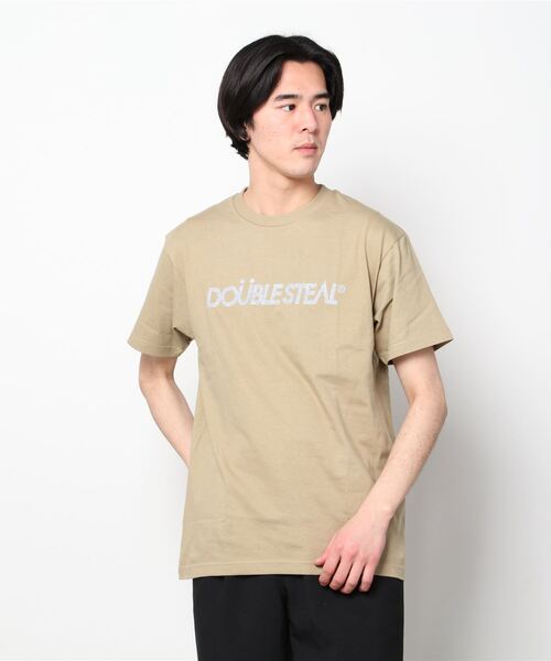 DOUBLE STEAL(ダブルスティール)の「3D Paisley Logo 半袖Tシャツ(Tシャツ/カットソー・メンズ・ホワイト/ブラック/カーキ・MEDIUM/LARGE/X-LARGE/XX-LARGE)」の1枚目の写真