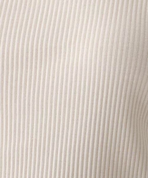 OPAQUE.CLIP（オペークドットクリップ）の「◆スーピマコットンリブ ギャザースリーブトップス（ニット/セーター・レディース・ホワイト系/ライトブルー/ブラック・42/40/38）」の10枚目の写真