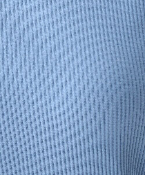 OPAQUE.CLIP（オペークドットクリップ）の「◆スーピマコットンリブ ギャザースリーブトップス（ニット/セーター・レディース・ホワイト系/ライトブルー/ブラック・42/40/38）」の12枚目の写真