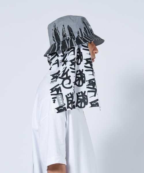 LFYT（エルエフワイティー）の「LFYT ラファイエット [Lafayette] - × クリンク [KRINK] コラボ タギング オールオーバー 手拭い [TAGGING ALLOVER TENUGUI]（タオル・メンズ・ホワイト・ONE SIZE）」の6枚目の写真