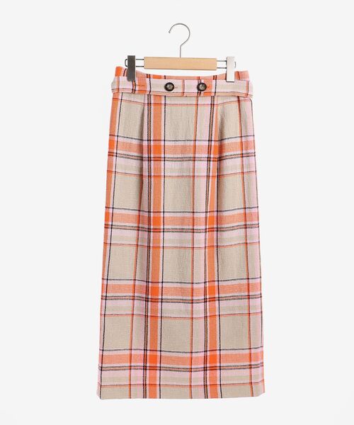 le.coeur blanc(ルクールブラン)の「MANTECO チェックハイウエストスカート(スカート・レディース・ベージュ系その他2/ブルー系その他2・36/38)」の14枚目の写真