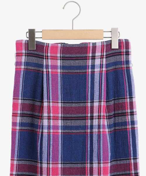 le.coeur blanc(ルクールブラン)の「MANTECO チェックハイウエストスカート(スカート・レディース・ベージュ系その他2/ブルー系その他2・36/38)」の11枚目の写真