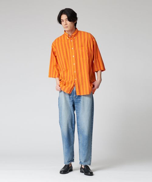 upperhights（アッパーハイツ）の「【upper hights / アッパーハイツ】 THE THREE ワイドデニムパンツ（デニムパンツ・メンズ・インディゴブルー/ブルー・30/28/32）」の4枚目の写真