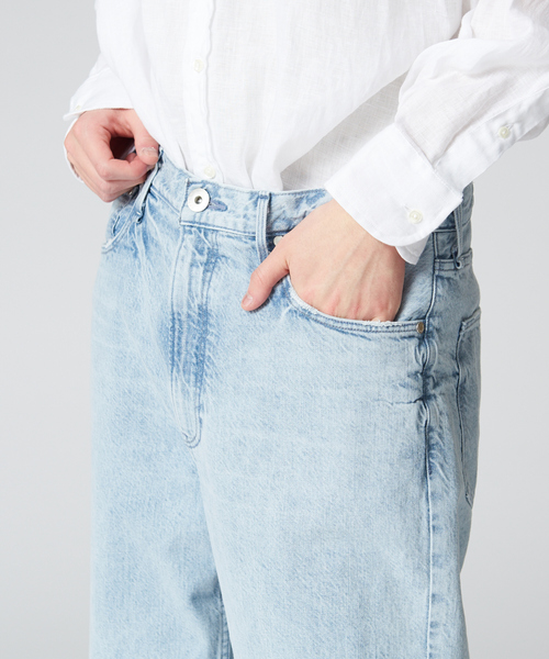 upperhights（アッパーハイツ）の「【upper hights / アッパーハイツ】 THE THREE ワイドデニムパンツ（デニムパンツ・メンズ・インディゴブルー/ブルー・30/28/32）」の8枚目の写真