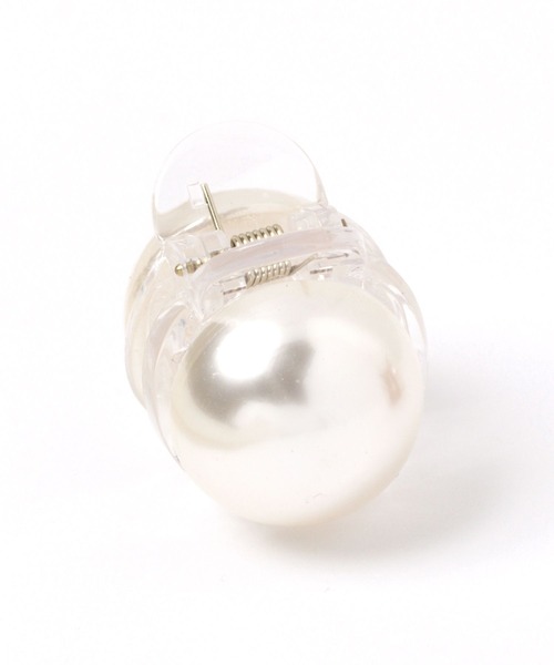 Heather（ヘザー）の「パールミニバンスクリップ　275607（バレッタ/ヘアクリップ・レディース・ブラウン/クリア・ONE SIZE）」の8枚目の写真