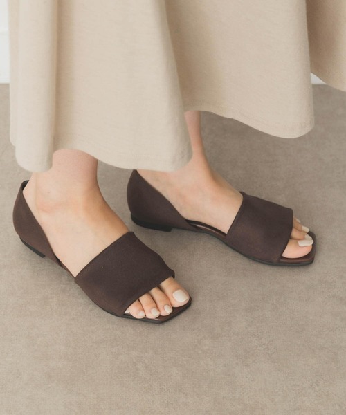 RODE SKO（ロデスコ）の「『MADE IN JAPAN』スクエアトゥストレッチサンダル（サンダル・レディース・ブラック/ブラウン/グレー/マスタード・38/36/37）」の19枚目の写真