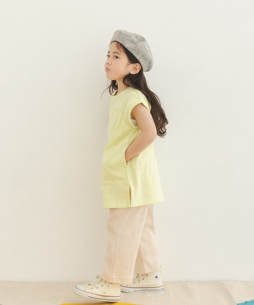 FORK&SPOON（フォークアンドスプーン）の「FORK&SPOON　リサイクルヤーン天竺チュニック(KIDS)（Tシャツ/カットソー・キッズ・ブラウン/グリーン系その他・120/105/135）」の5枚目の写真