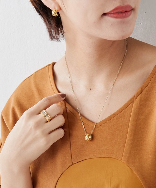 ear PAPILLONNER(イアパピヨネ)の「《金属アレルギー対応》ステンレスマルチカラーリング(リング・レディース・ゴールド・14号)」の7枚目の写真