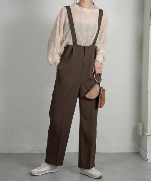 Amiur（エミレ）の「high waist salopette pants（その他パンツ・レディース・ブラック/ブラウン・FREE）」の16枚目の写真